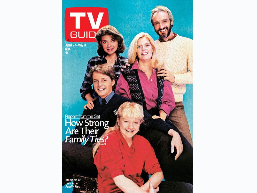 Family Ties on the cover of TV Guide Magazine