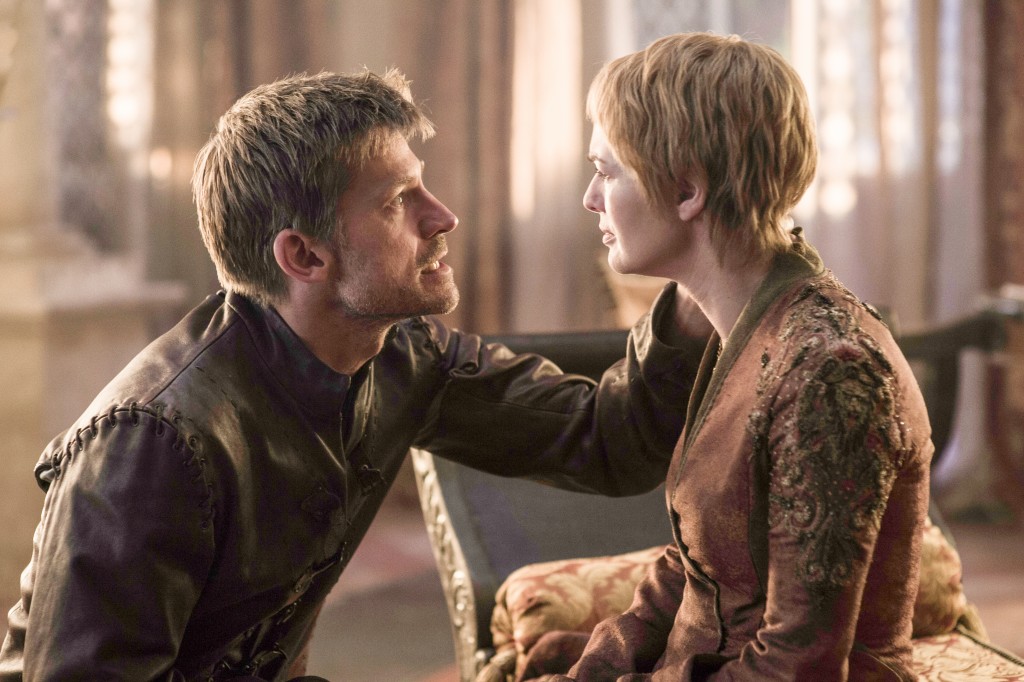 Game of Thrones - Nikolaj Coster-Waldau as Jaime Lannister and Lena Headey as Cersei