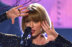 Taylor Swift performs onstage during The 58th Grammy Awards