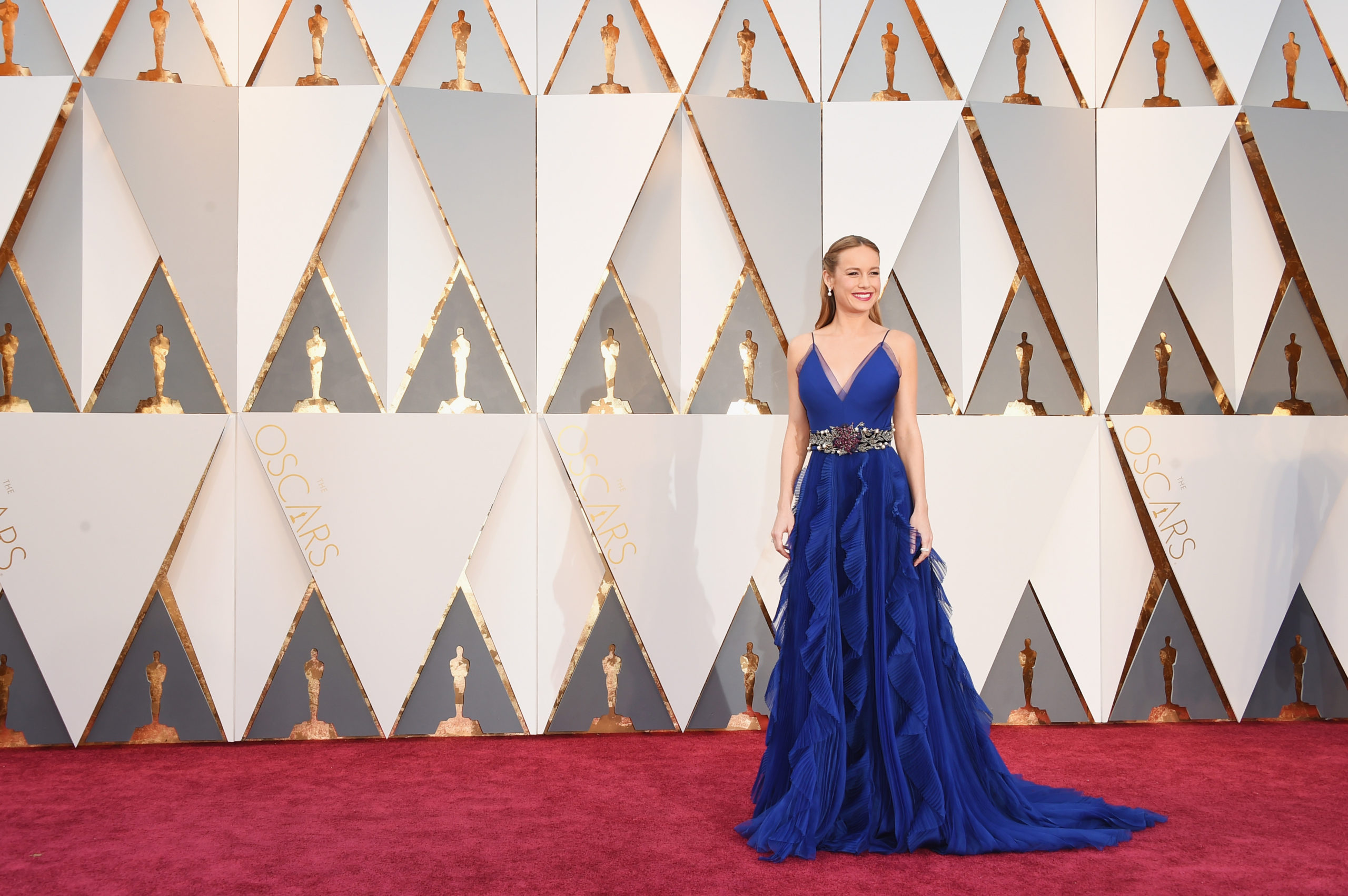 Brie Larson attends the Academy Awards in 2016