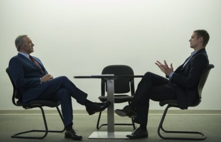 Kevin Spacey and Joel Kinnaman in House of Cards - Season 4