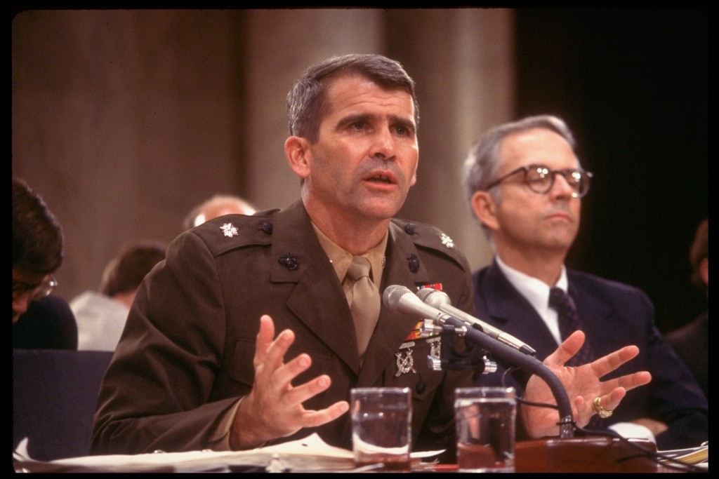 Iran-Contra hearings, Oliver North