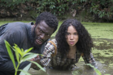 Underground - Aldis Hodge as Noah and Jurnee Smollett as Rosalee