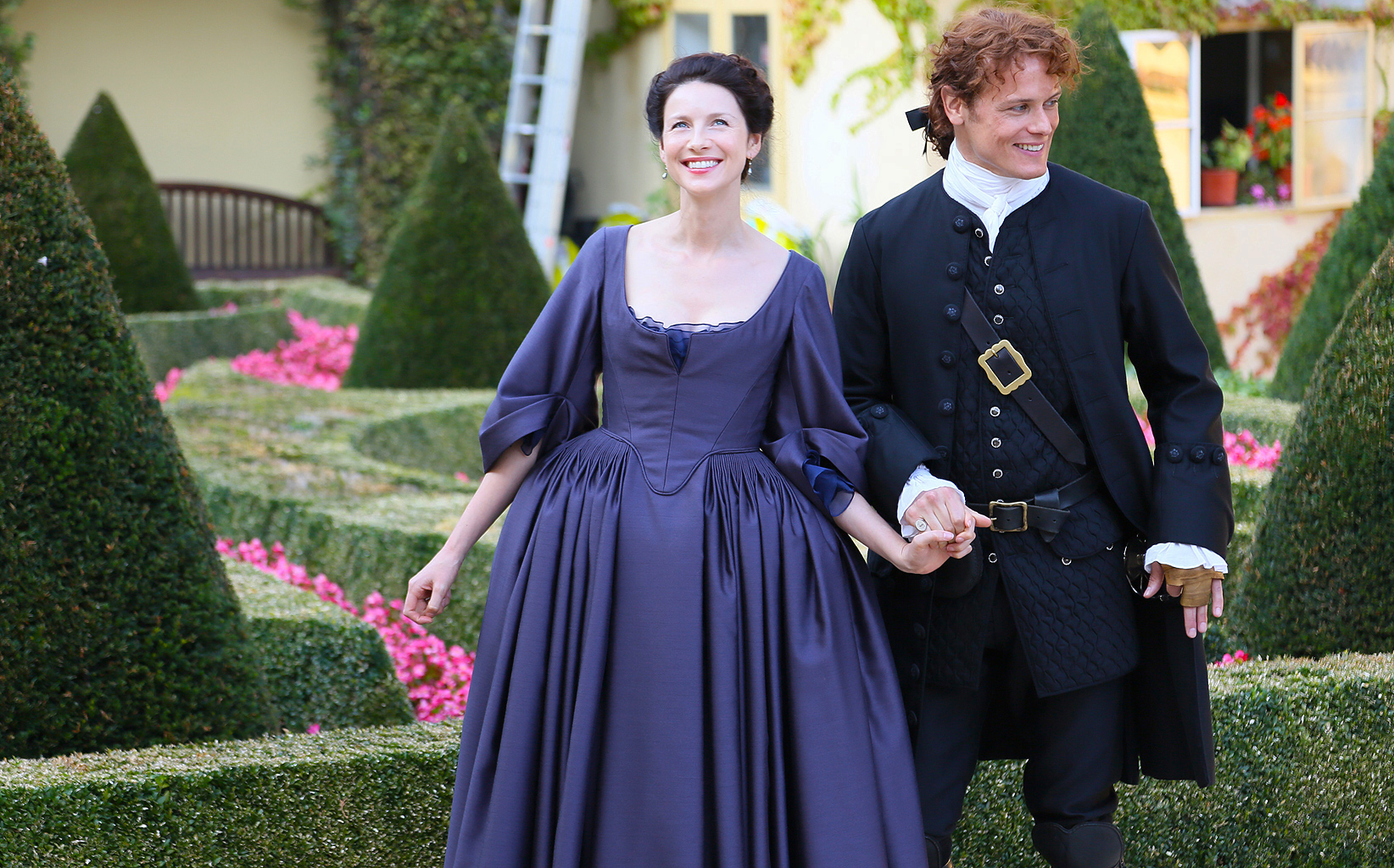 which was a stand-in for Paris, Outlander's Caitriona Balfe and Sam He...