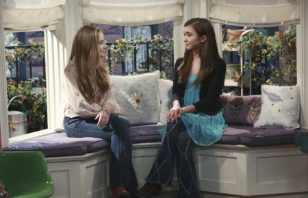 Sabrina Carpenter and Rowan Blanchard in 'Girl Meets World'