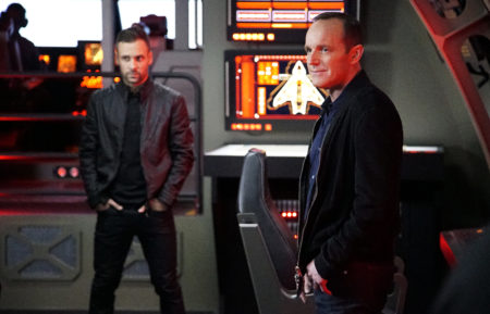 Nick Blood and Clark Gregg in Marvel's Agents of S.H.I.E.L.D.