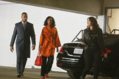 Cornelius Smith Jr., Kerry Washington, Katie Lowes in Scandal