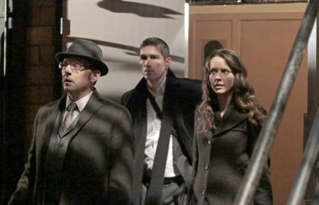 Person of Interest - Michael Emerson as Finch, Jim Caviezel as Reese, and Amy Acker as Root - 'YHWH'