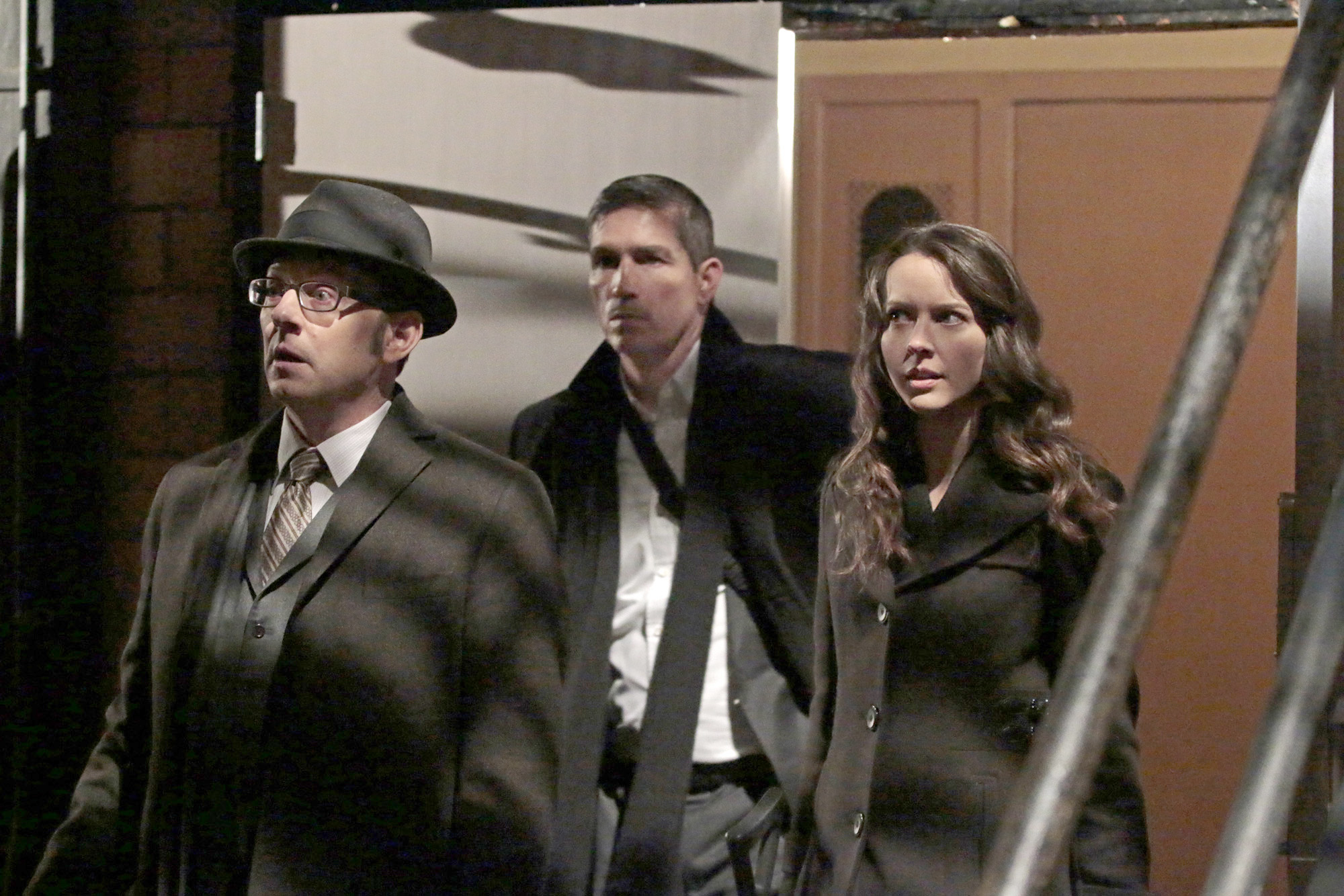 Person of Interest - Michael Emerson as Finch, Jim Caviezel as Reese, and Amy Acker as Root - 'YHWH'