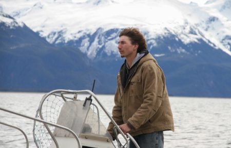 Parker Schnabel drives the boat to meet Gene Cheeseman on Gold Rush