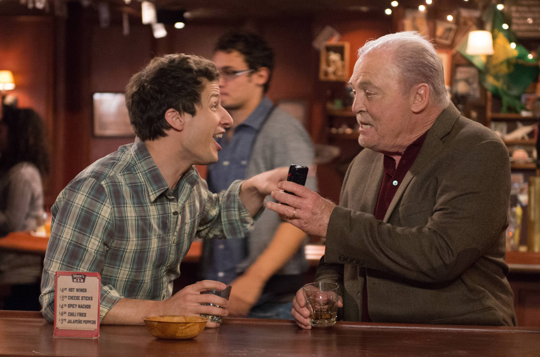 Brooklyn Nine-Nine - Jake Peralta's (Andy Samberg) and Jimmy Brogan (Stacy Keach)