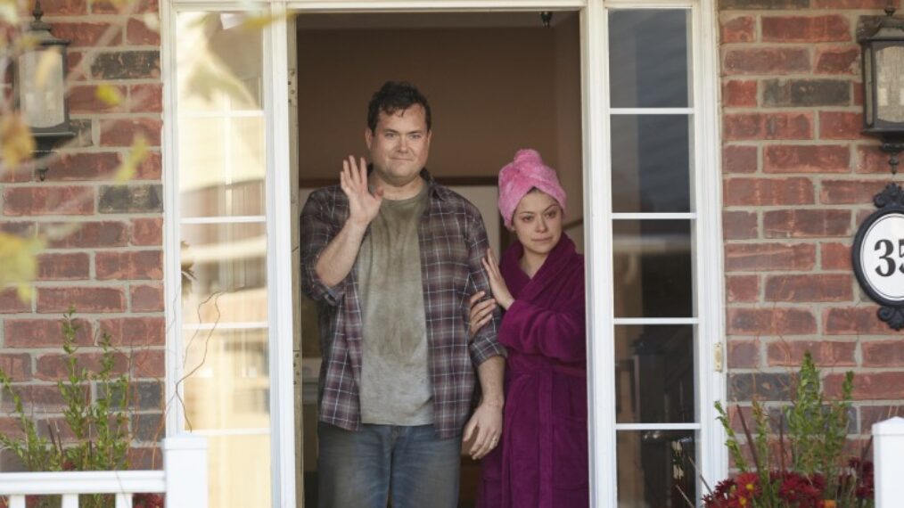 Orphan Black - Alison (Tatiana Maslany) and Donnie (Kristian Bruun) in Orphan Black