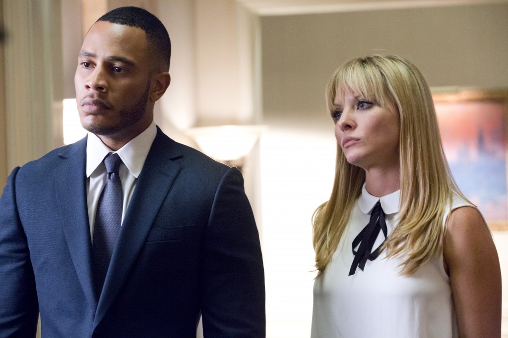 Trai Byers as Andre Lyon and Kaitlin Doubleday as Rhonda Lyon in the 'The Devils Are Here' Season 2 premiere episode of Empire