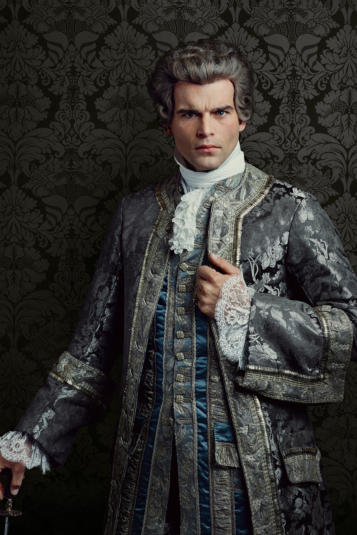 Stanley Weber as Le Comte St Germain in Outlander - Season 2