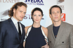 TV Guide Magazine Outlander Cover Party - Sam Heughan, Caitriona Balfe, Tobias Menzies