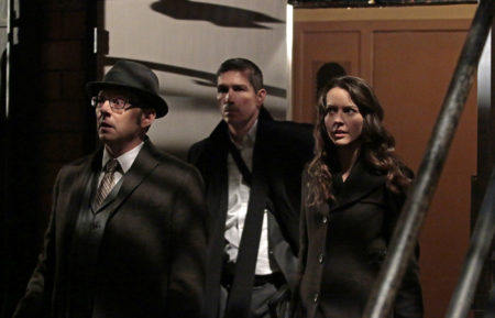 Person of Interest - Michael Emerson as Finch, Jim Caviezel as Reese, and Amy Acker as Root - 'YHWH'