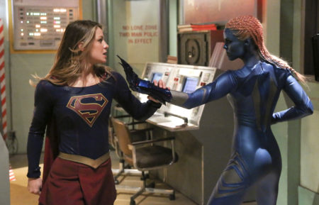 Melissa Benoist as Kara and Laura Vandervoort as Indigo in Supergirl - 'Solitude'