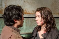 Walking Dead - Stevn Yeun and Lauren Cohan as Glenn and Maggie