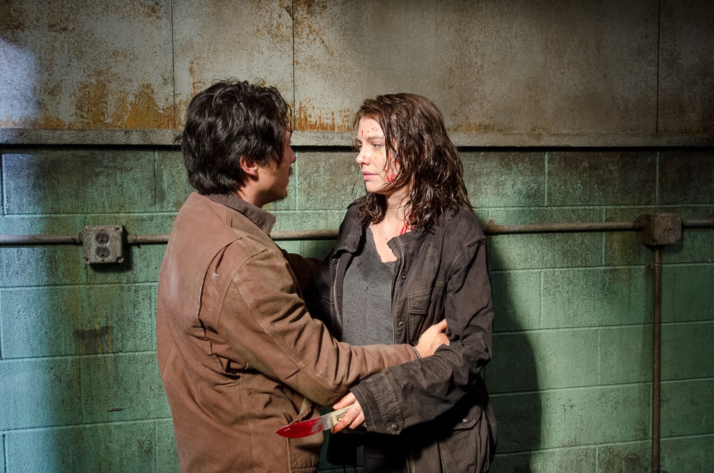 Walking Dead - Stevn Yeun and Lauren Cohan as Glenn and Maggie