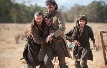 Black Sails, Season 3 - Zach McGowan (as Captain Charles Vane), Toby Schmitz (as Jack Rackham), Clara Paget (as Anne Bonny)