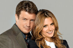 Nathan Fillion as Richard Castle and Stana Katic as NYPD Detective Kate Beckett in Castle