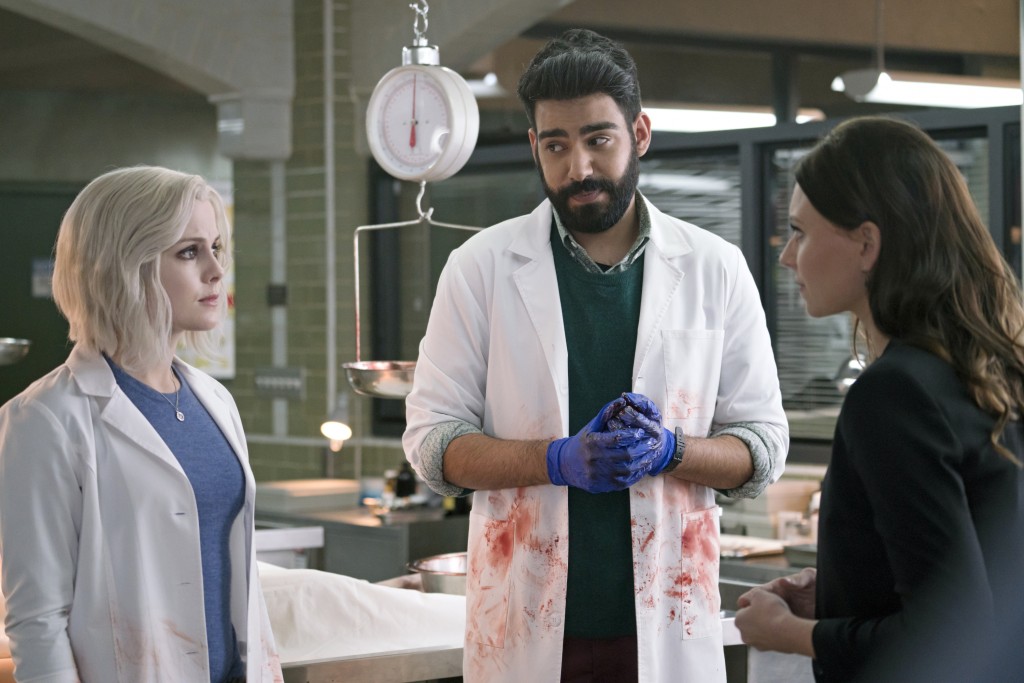 iZombie - Rose McIver as Liv, Rahul Kohli as Ravi and Aly Michalka as Peyton - 'Pour Some Sugar, Zombie'