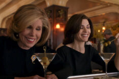 The Good Wife - Christine Baranski and Julianna Margulies drinking martinis