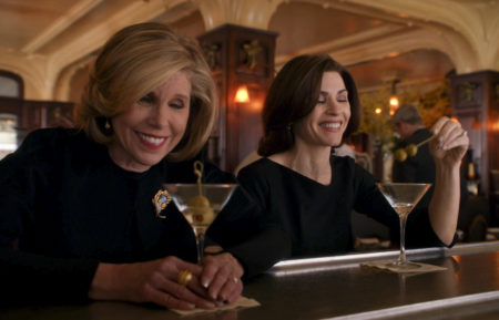 The Good Wife - Christine Baranski and Julianna Margulies drinking martinis