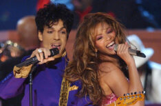 Prince and Beyoncé perform at the 46th Annual Grammy Awards
