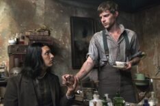 Shazad Latif as Dr. Jekyll and Harry Treadaway as Dr. Victor Frankenstein in Penny Dreadful - season 3, episode 1