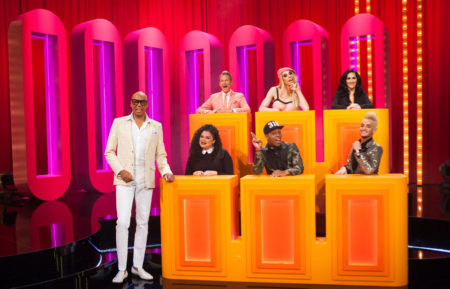 Gay For Play- RuPaul with panelists Carson Kressley, Alaska 5000, Michelle Visage, Michelle Buteau, Todrick Hall and Frankie Grande