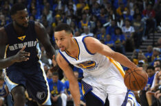 Stephen Curry in Memphis Grizzlies v Golden State Warriors
