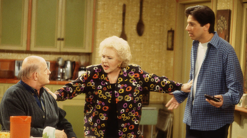 Peter Boyle, Doris Roberts, and Ray Romano on Everybody Loves Raymond