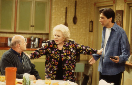 Peter Boyle, Doris Roberts, and Ray Romano on Everybody Loves Raymond