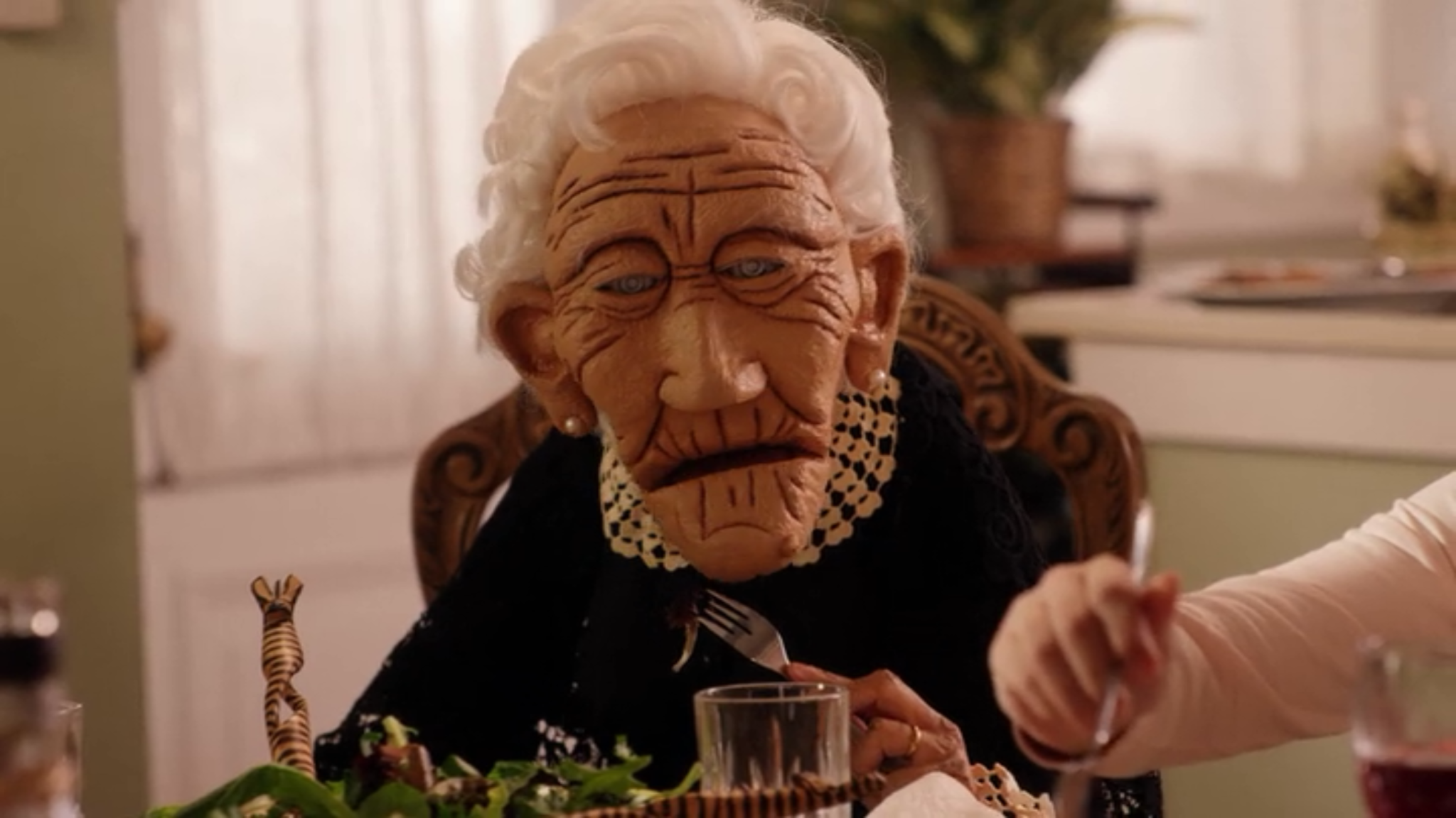 puppet granny, kimmie schmidt, cheers and jeers