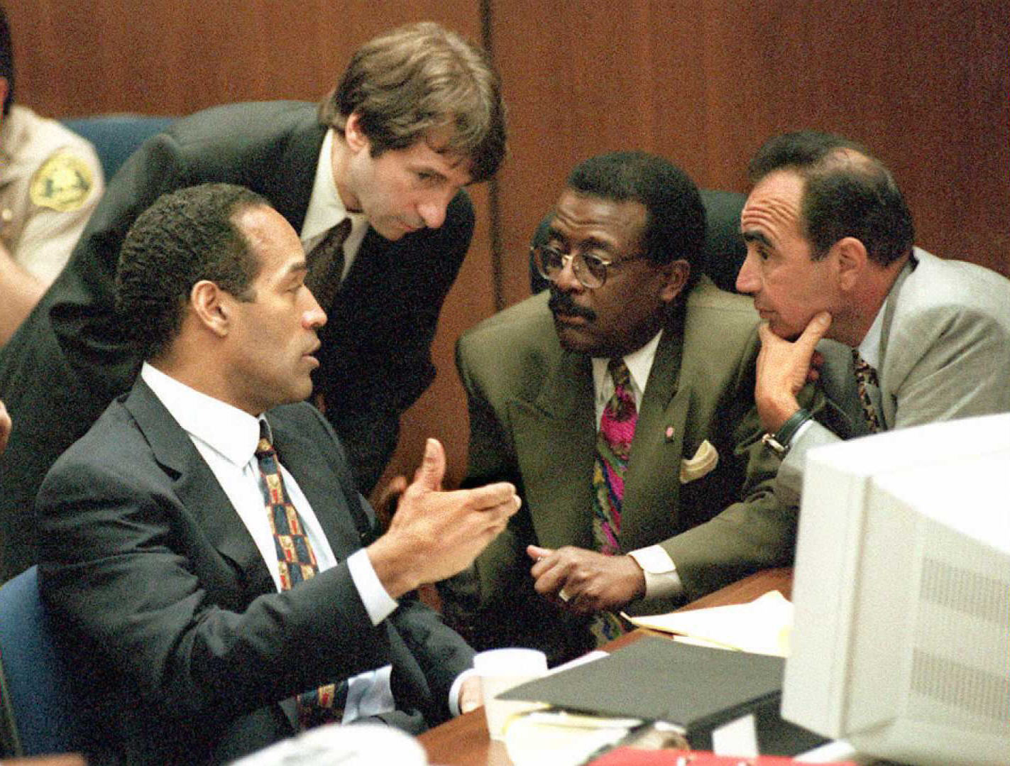 OJ Simpson, Barry Scheck, Johnnie Cochran Jr and Robert Shapiro