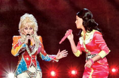 Dolly Parton and Katy Perry perform at the 51st Academy of Country Music Awards