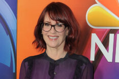 Megan Mullally arrives at the 2016 Winter TCA Tour