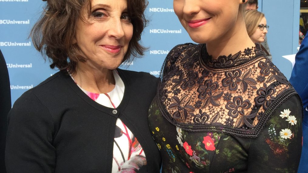 Andrea Martin and Briga Heelan at NBC Upfront