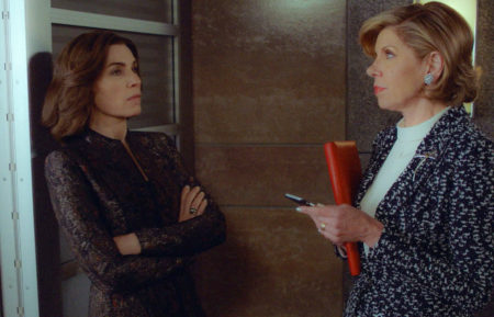 The Good Wife - Julianna Margulies as Alicia Florrick and Christine Baranski and Diane Lockhart