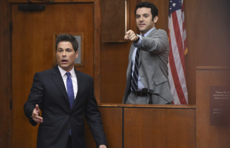 Rob Lowe and Fred Savage in 'The Grinder'
