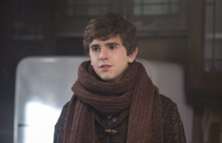 Freddie Highmore as Norman in Bates Motel