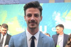 Grant Gustin on the CW upfront red carpet
