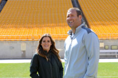 JoJo Fletcher with Ben Roethlisberger of the Pittsburgh Steelers