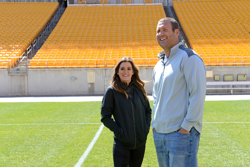 JoJo Fletcher with Ben Roethlisberger of the Pittsburgh Steelers