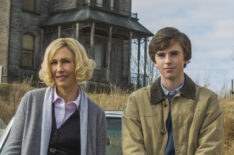 Bates Motel - Vera Farmiga as Norma and Freddie Highmore as Norman