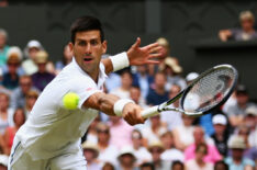 Novak Djokovic of Serbia at Wimbledon 2015