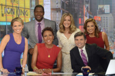 Good Morning America - Amy Robach, Michael Strahan, Robin Roberts, Lara Spencer, George Stephanopoulos, Ginger Zee