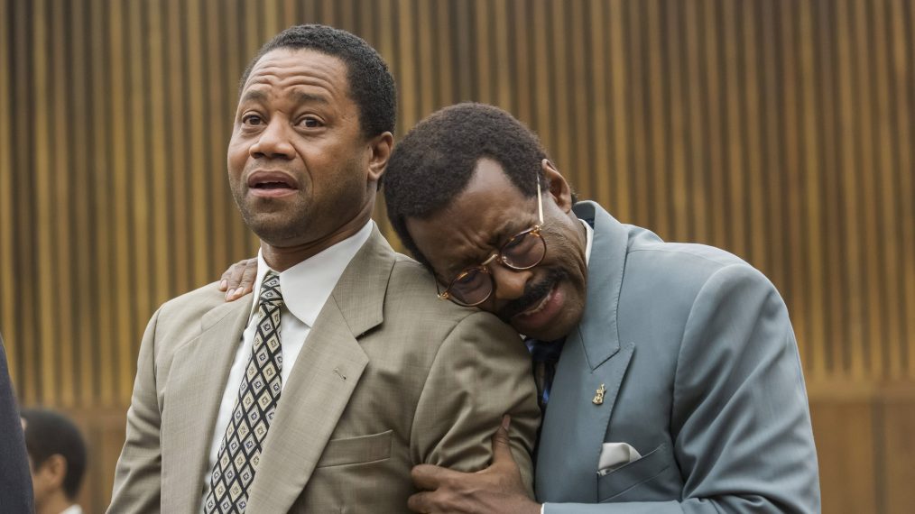 Cuba Gooding, Jr. as O.J. Simpson, Courtney B. Vance as Johnnie Cochran in The People v. O.J. Simpson: American Crime Story