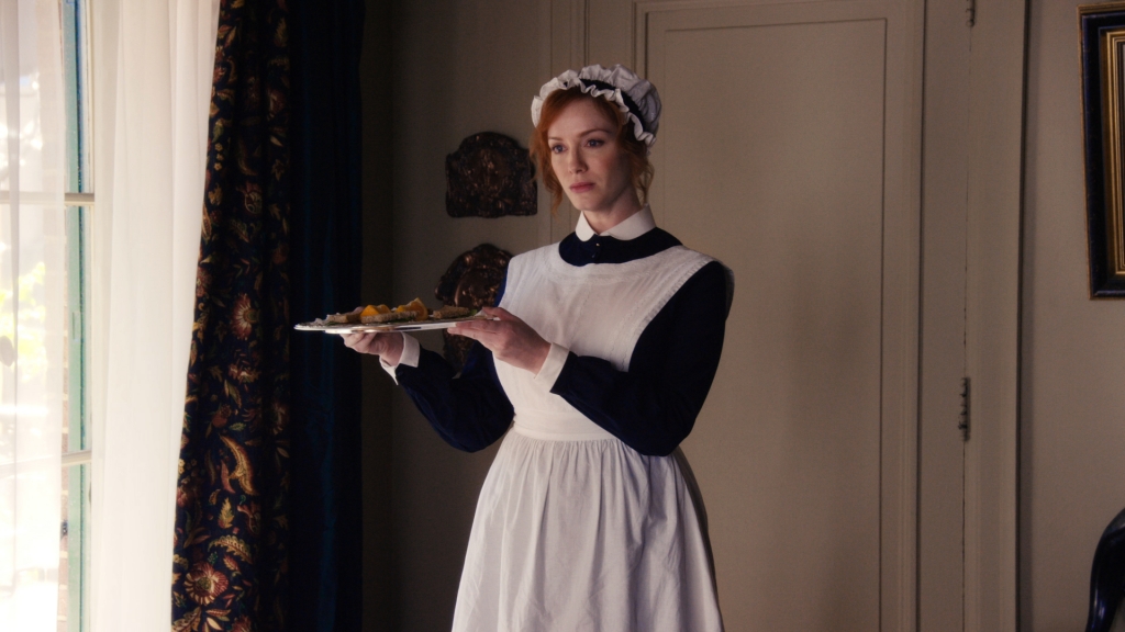 Christina Hendricks plays a servant affectionately called "Chair."